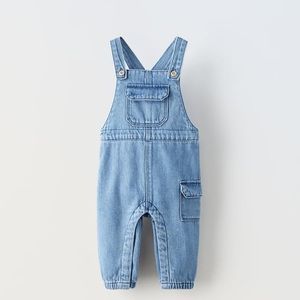 Zara NWT 12-18 month DENIM OVERALLS